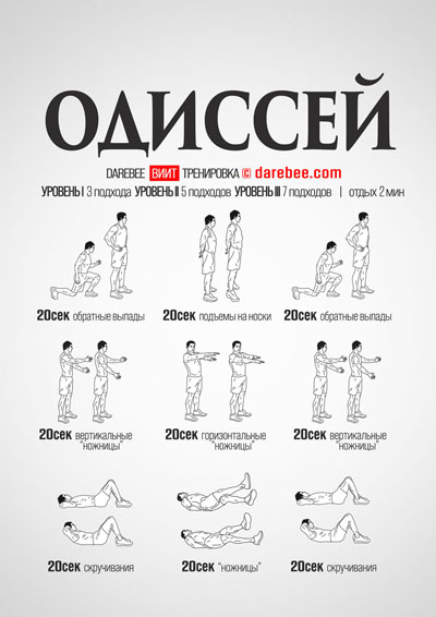 odyssey free workout by Darebee